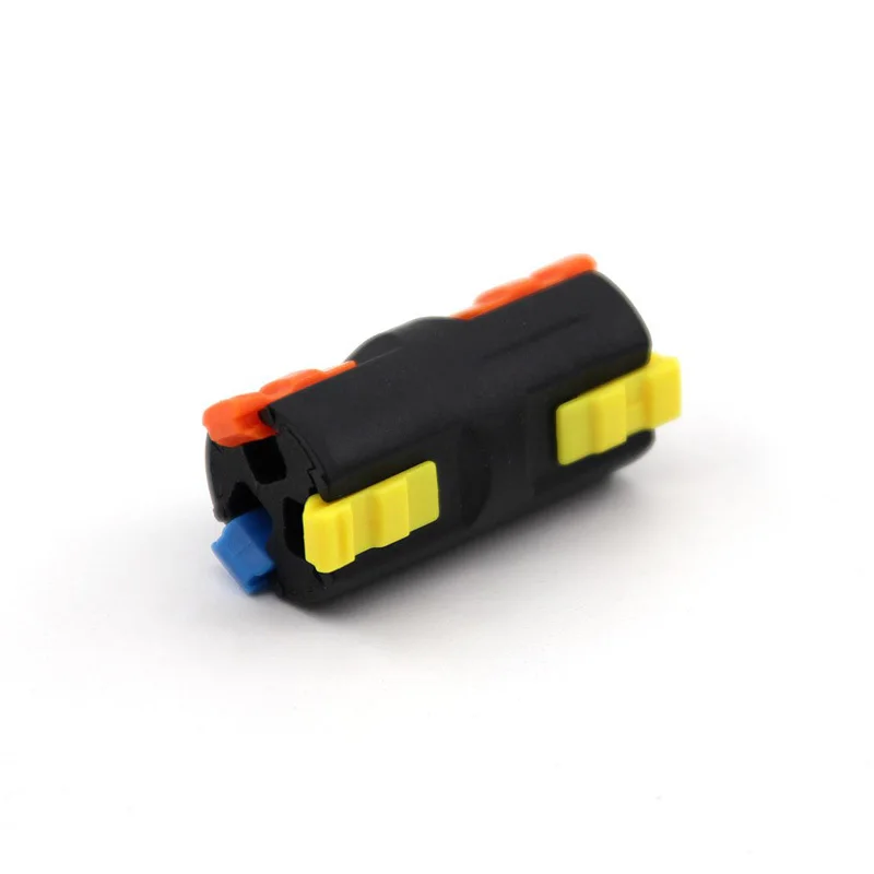 Mini Electrical Cable Terminal Blocks Cylindrical Push-pull 3-in 3-out Quick Wire Connector 300V 15A Electric Fast Connectors