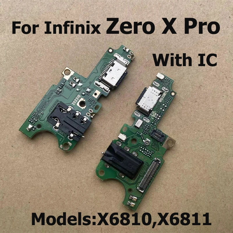 USB Charging Dock Port For Infinix Zero X Pro Neo Mic Microphone Connector Board Flex Cable Repair Parts