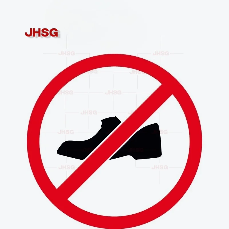 Prohibition Sign Car Decoration Stickers NO STEP NO Stickers - Accessible Shoe Parts 2