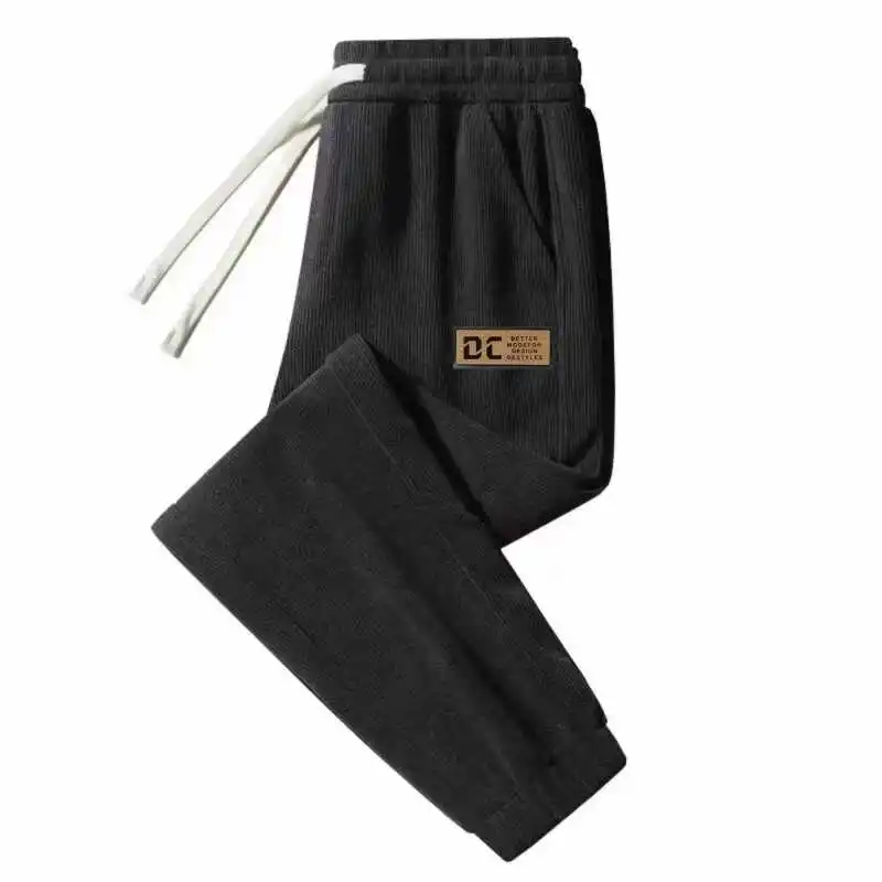 Thiened Corduroy Men's Casual Pants Autumn Winter Fce Lined Wear Resistant Long Trousers for Working Outdoors Youth Sle