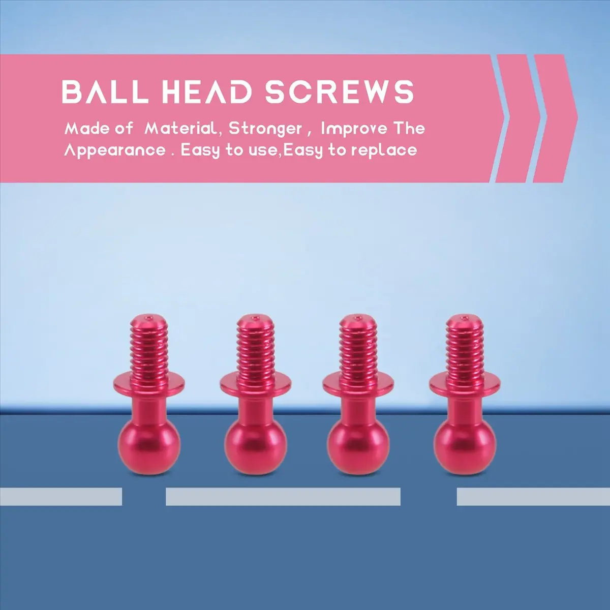 【CYBER MONDAY】20Pcs Metal M3 Hex Ball Head Screws for TT-01 TT-02 D4 D5 1/10 RC Drift Car Spare Parts Universal,2