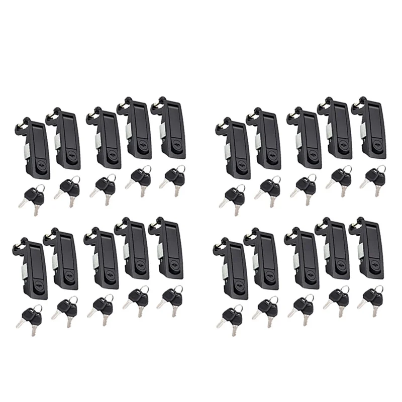 

20 шт., компрессионная защелка, рычаг заподлицо, замок-защелка для морского автомобиля, дверной ручной замок, регулируемые рычажные защелки, толщина: 1-5 мм