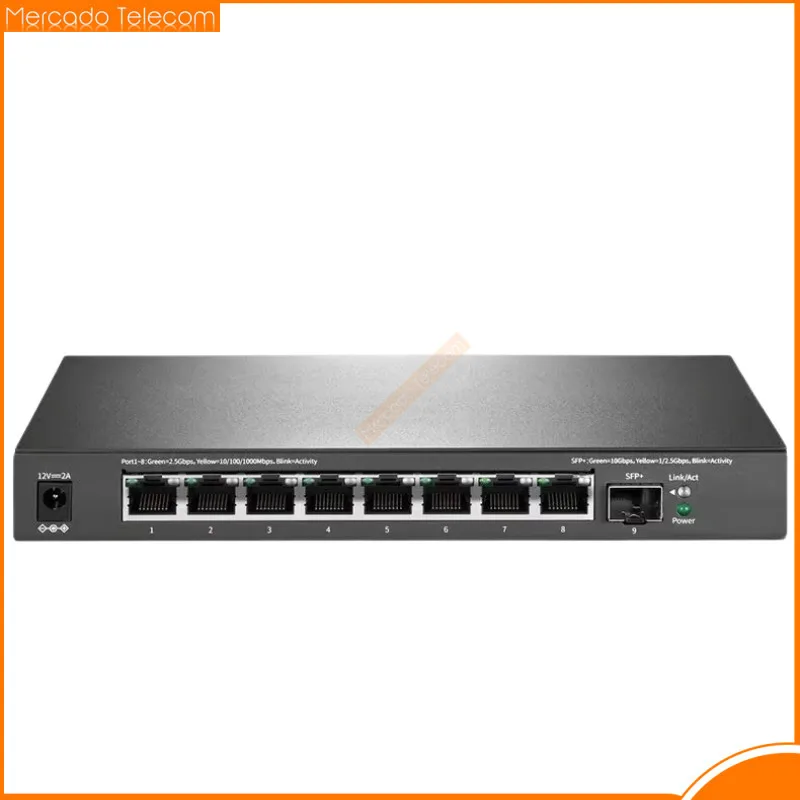 

MERCURY 8 Port 2.5G Ethernet Switch, 8*2.5GE+1*SFP, Plug and Play, No Configuration Required, Network Hub Line Splitter SE109