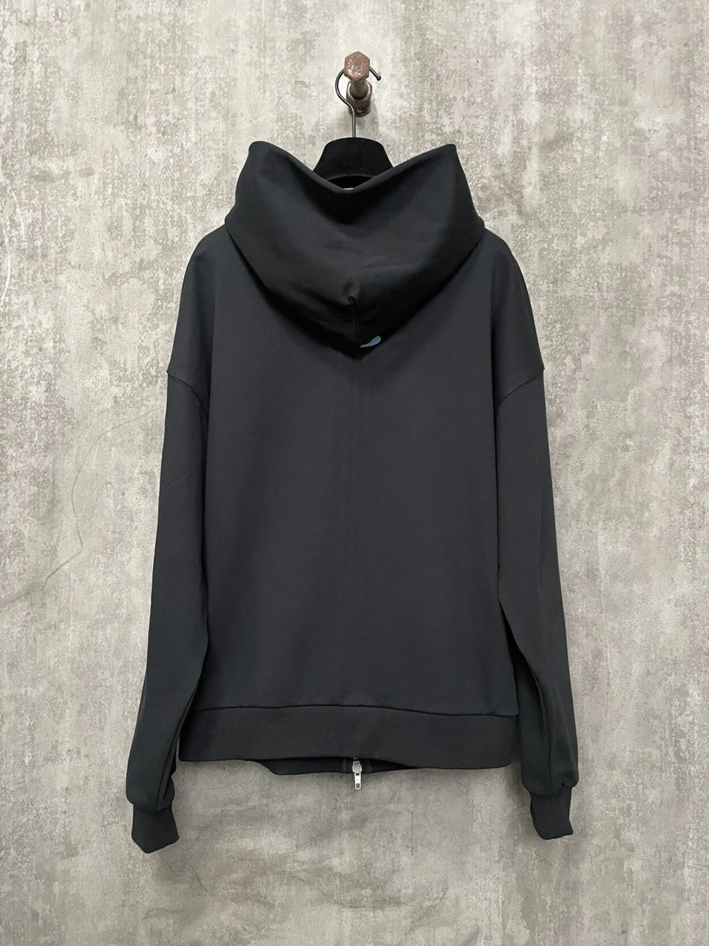 24fw 1:1 Fashion Show Big Hook Logo Hoodie Men Women Streetwear Hiphop Oversized Zip-Up Hooded Sweatshirts