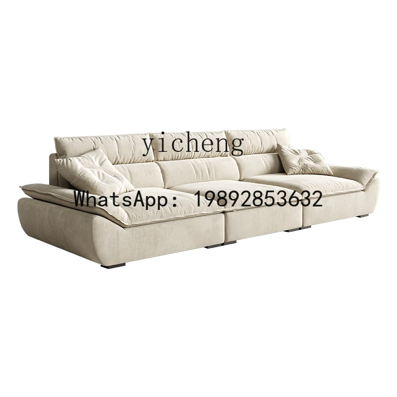 backrest sailing sofa living room matte fabric big seat deep down villa sofa
