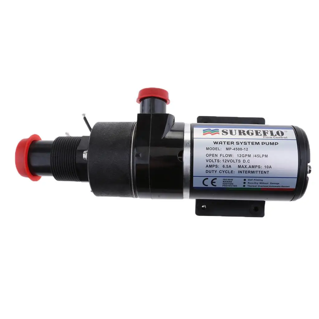 Marine Boat Macerator Sanitation Water Pump Compact Plastic 12V Toilet Waste Pump for Pvc Boat Plumbing