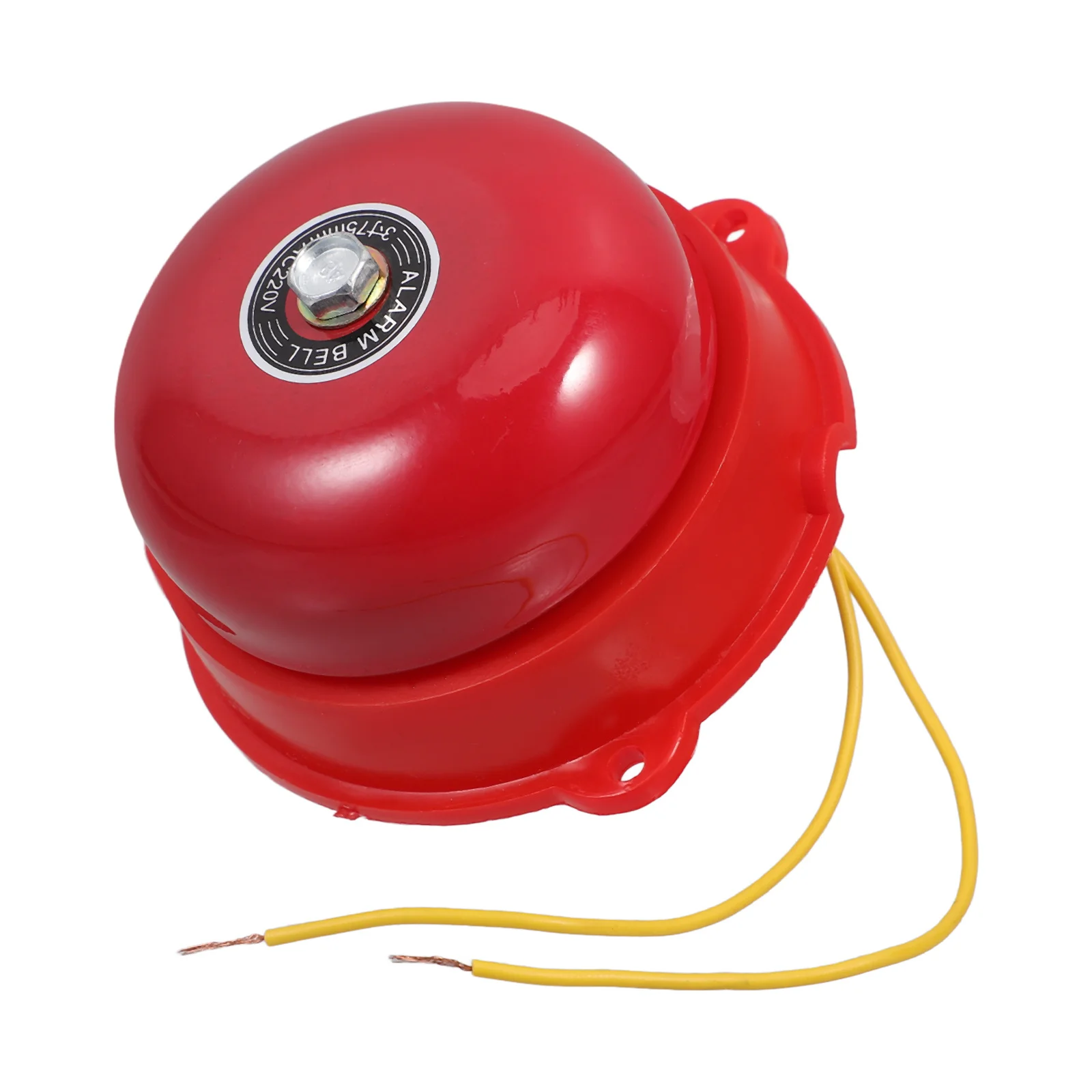 جرس إنذار الحريق الأحمر 3 بوصة 220 فولت جرس إنذار كهربائي للسلامة المنزلية تنبيه الطوارئ كاشفات الدخان كشف الحرائق