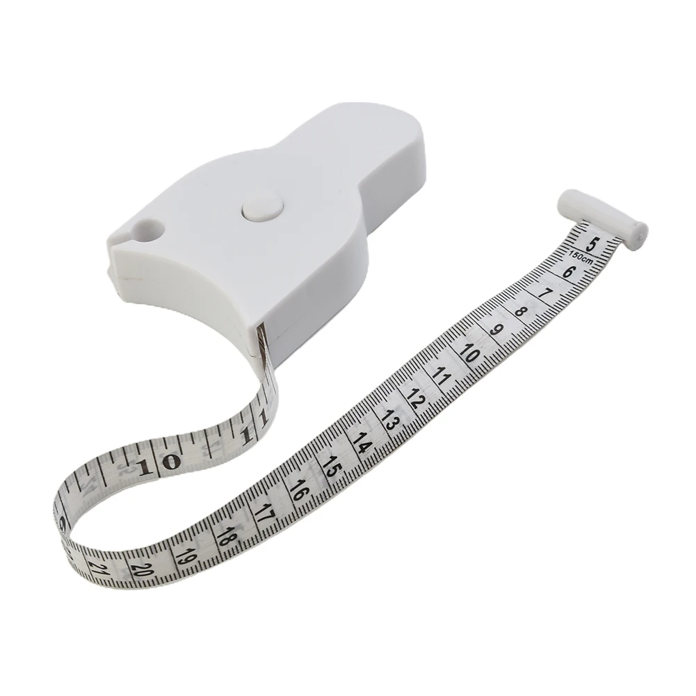 150cm/60 Inch Self-tightening Body Measuring Tape Body Waist Chest Legs Circumference Measuring Tape Health Fitness Tester