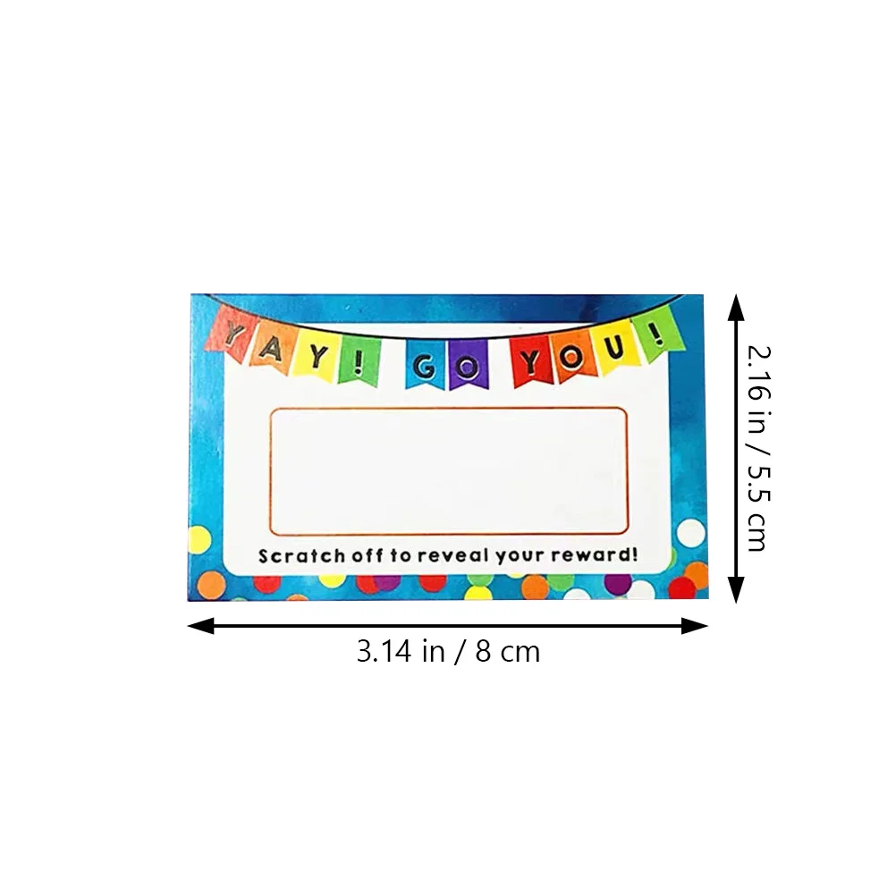 

1 Set Diy Off Stickers Creative Festival Blessing Greeting Postcards For Classroom Paper Scratch Cards Xmas Wishes Cards