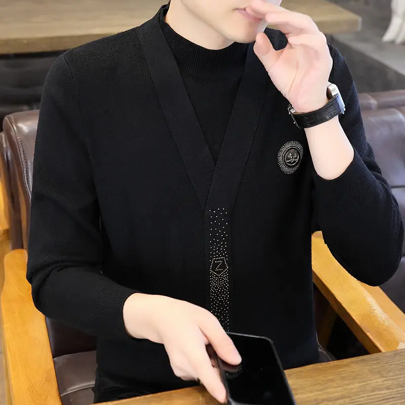 

Men's Knitted f High Collar Sweater Autumn Winter Inner Wear Casual Comfortable Breathable Easy Care Regular Fit Base Laye...