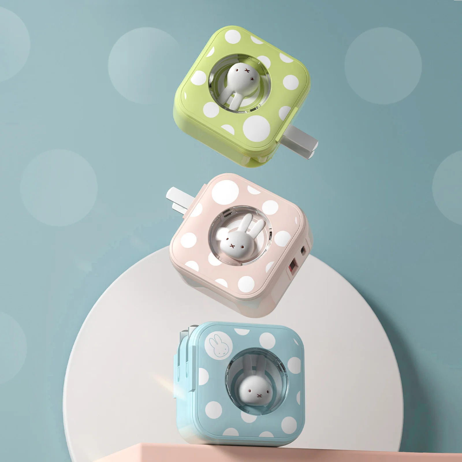 Miffy 30W PD Power Adapter Wall Charger USB C Wall Charger Quick Charge  Adapter For iPhone Xiaomi  Samsung Type C Chargers Cute