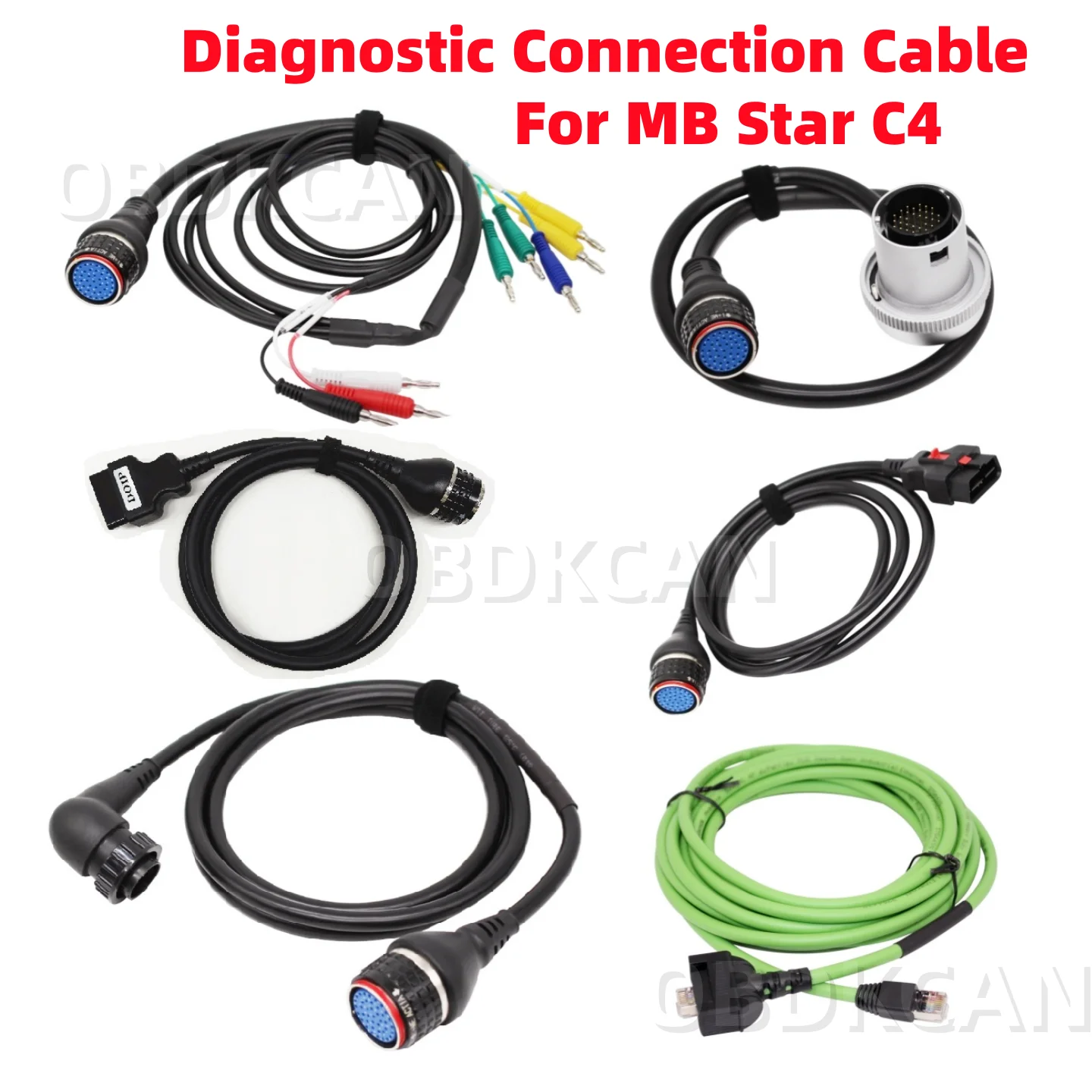 Diagnostic Connection Cable For MB Star C4 38pin 16pin 14pin 8pin OBD2 C4 LAN Cable for MB C4 Dignosis Cable
