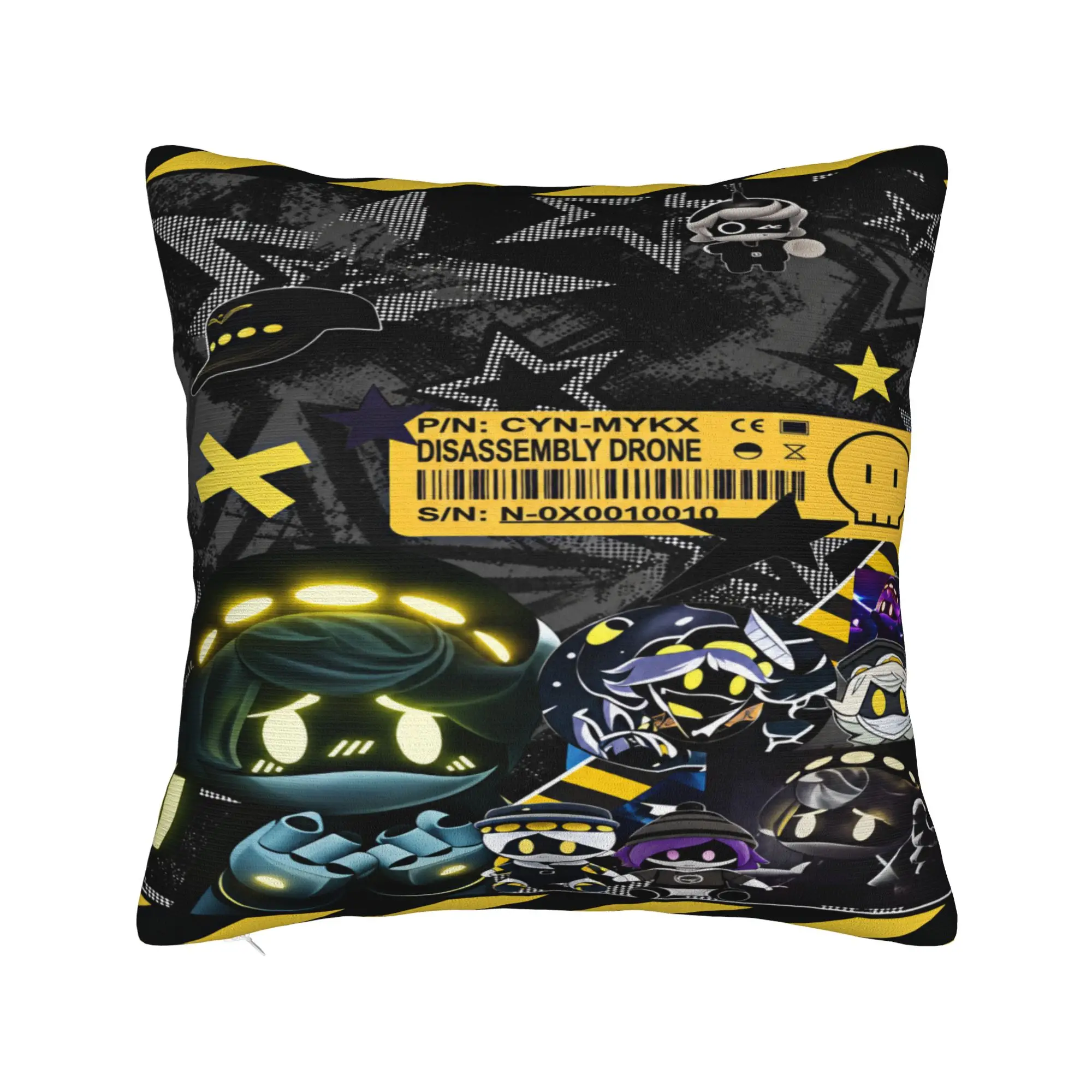 Murder Drones Uzi Doorman  Pillow Case  Comfy Pillow Cover Kawaii Cushion Cover For Sofa Bedroom Home Decor