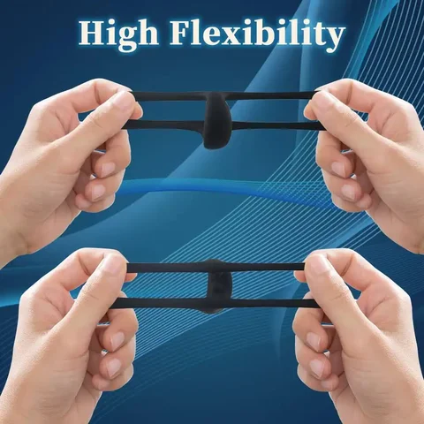 실리콘 페니스 링 세트, 7가지 다른 크기의 링으로 발기 강화 및 지속력 증진을 위한 남성 섹스 토이