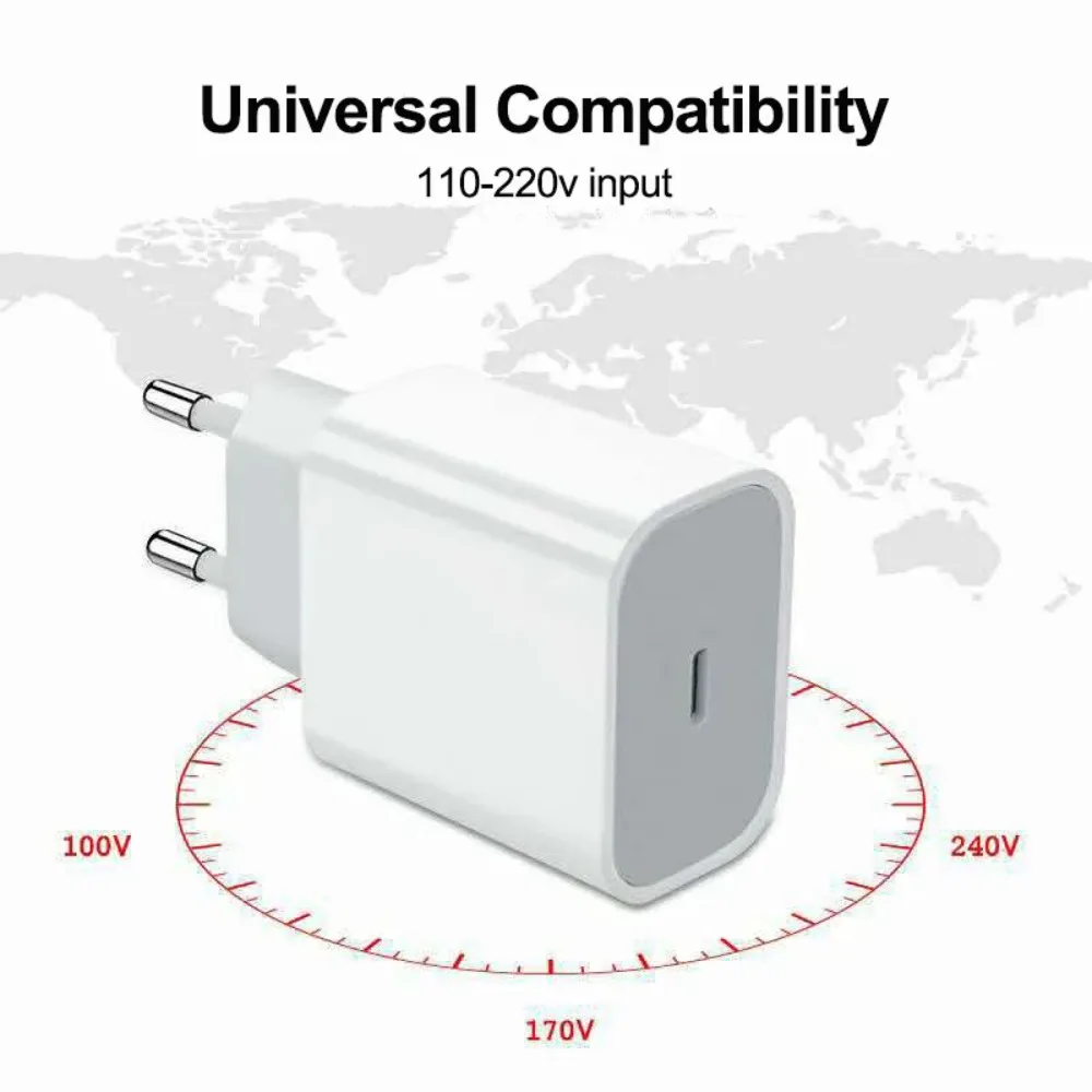For iphone PD 20W USB Phone Charger Fast Charger for iPhone for iPad for Samsung
