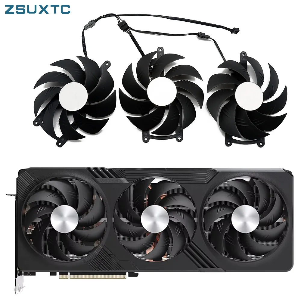 

GAH3S2U 0.60A RX 7900XT GPU Cooling Fan,For GIGABYTE Radeon RX 7900 XTX graphics card fan