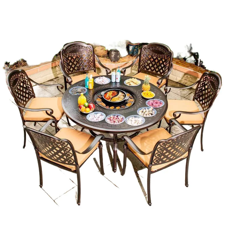 

Outdoor barbecue table