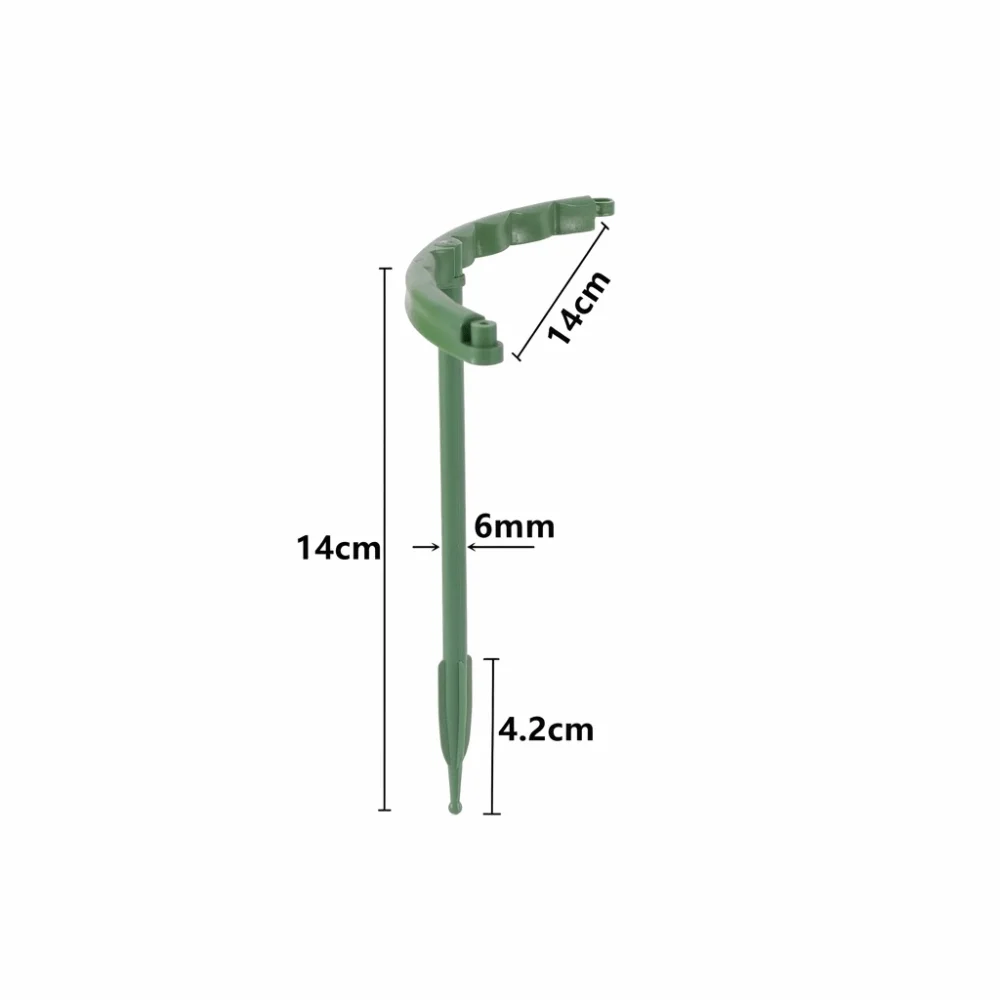 6pcs Set Plastic Plant Support Pile Grow Support Greenhouse Arrangement Anti Lodging Stakes Bonsai Fixed Rod Orchard Garden