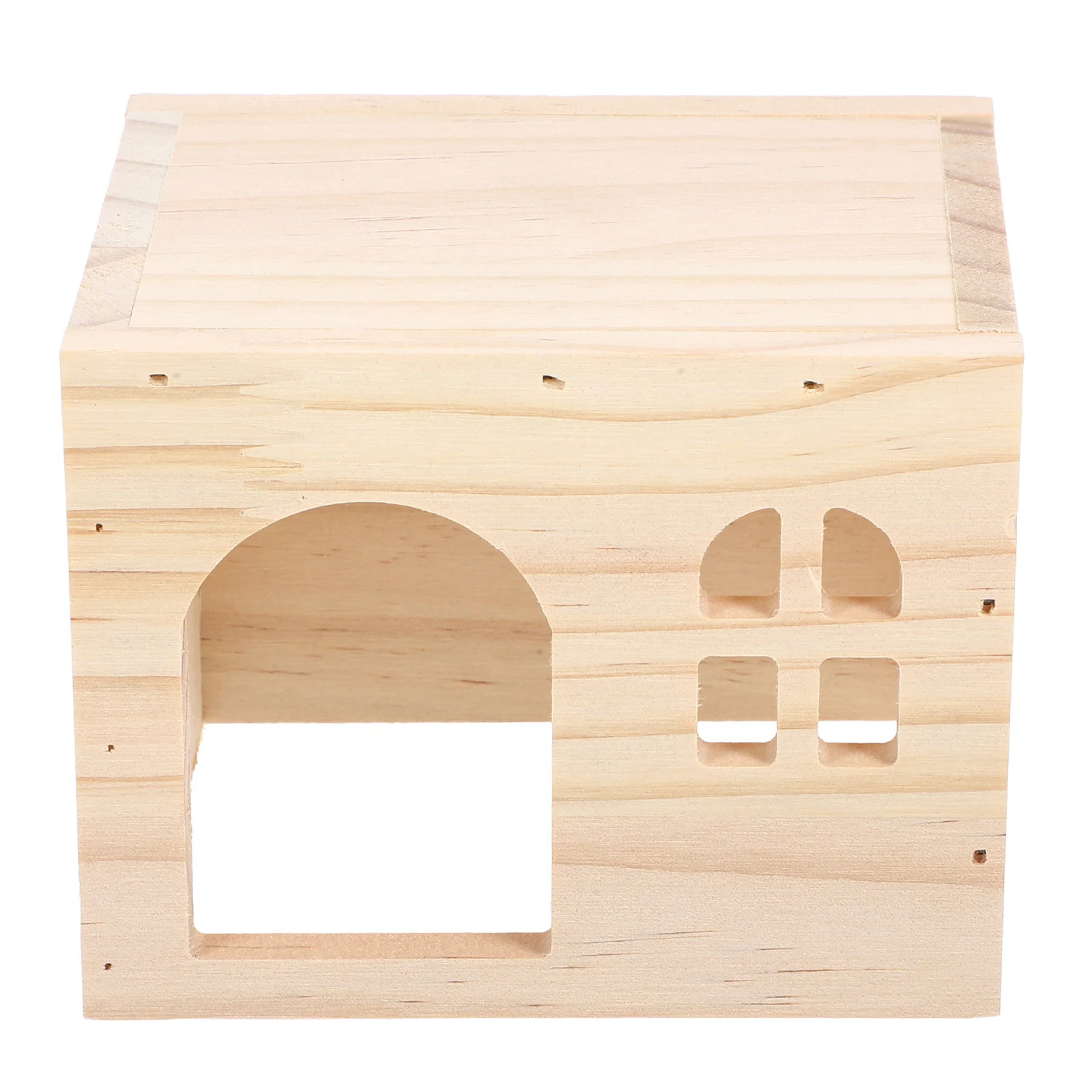 Hamster Hideout House Resting Hut Guinea Pig Rat Sleeping Place Wooden Hideouts Supply Cage Houses Playhouse