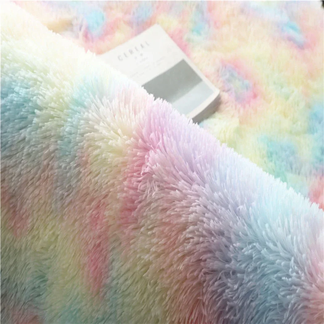 Area Rug Floor Mats 40*60cm Parts 1pcs Accessories Carpet Rectangular Replacement Tie-Dye Bedside Coffee Table