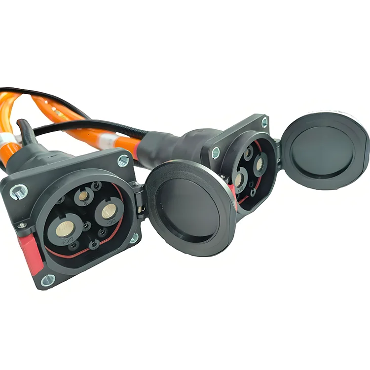 

OEM Fast Charging EV Cable Assembly High Quality Custom New Energy Vehicle Charging Port Wiring Harness Orange/Black 3000mm