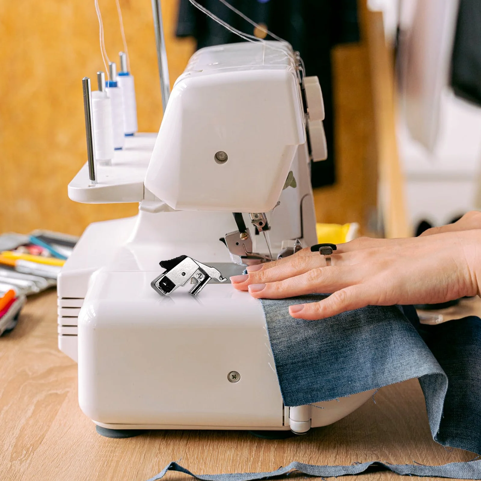 6 قطعة محول مقبض قدم الضغط في ماكينة الخياطة العالمية لوازم ماكينة خياطة اللحف خليط حامل قدم الضغط في ماكينة الخياطة الأساسية #3