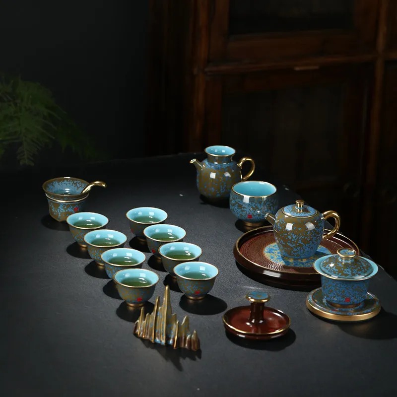 Porcelain Kung Fu Tea Set Suit