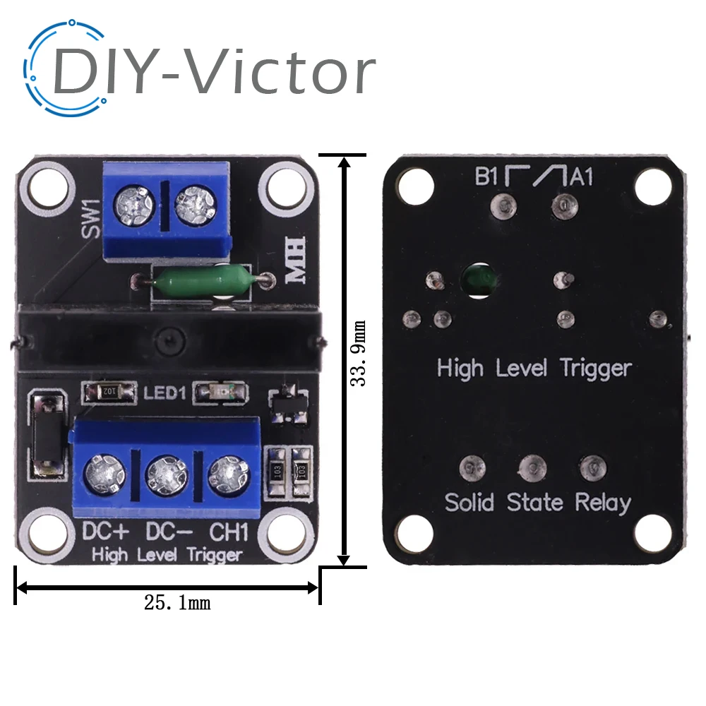 5V 1 2 4 6-kanałowy SSR AVR G3MB-202P 8-drożny moduł przekaźnika półprzewodnikowego wysokiego poziomu 240V 2A z bezpiecznikiem rezystancyjnym dla