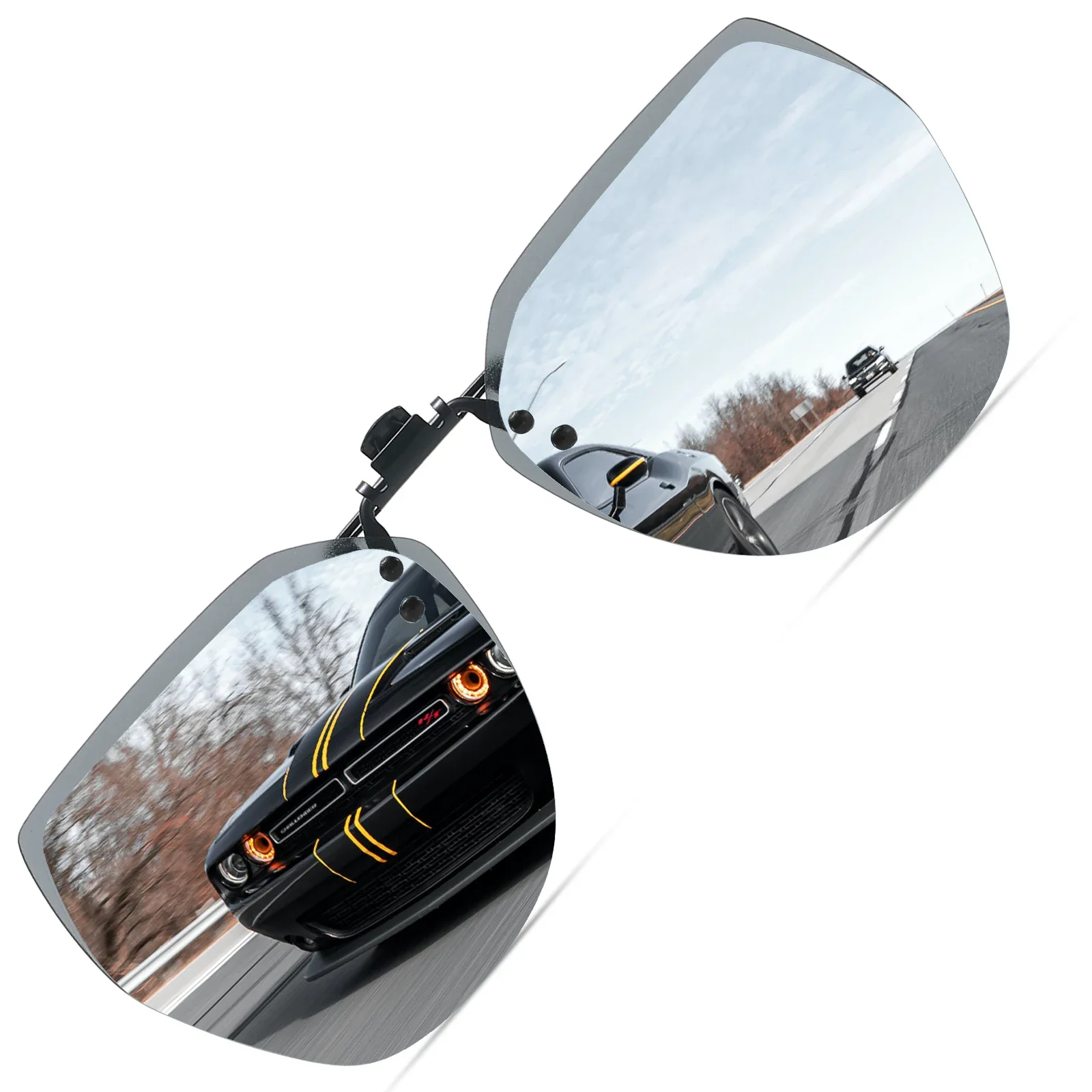 Veithdia polarisiertes Angeln im Freien Clip-On Flip-Up-Clip randlose Sonnenbrille für verschreibung pflicht ige Brille-Tac-Linse mit UV400 B11 – Detail 28
