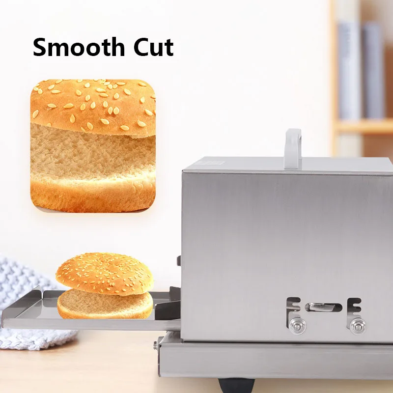 Manual Bread Cake Slicer Hamburger Cutter Stainless Steel Kitchen Tool Adjustable Thickness Four Options for Baking