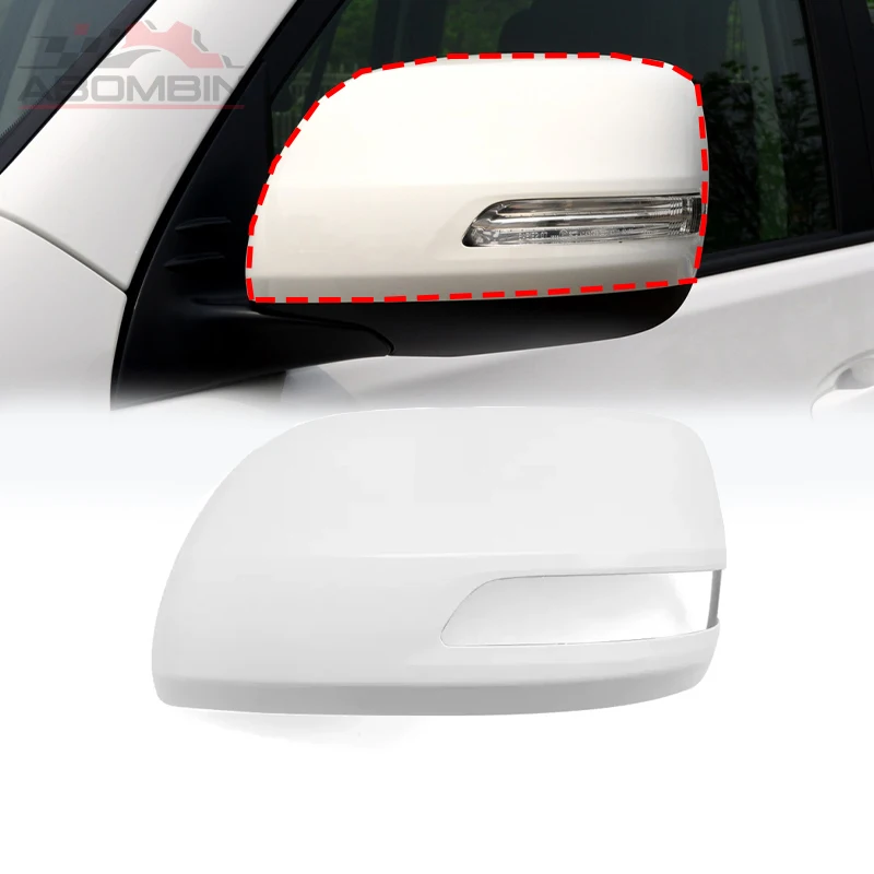 Auto Rearview Mirror Cover Mirror Shell For Toyota Land Cruiser Prado GRJ150 2010-2019