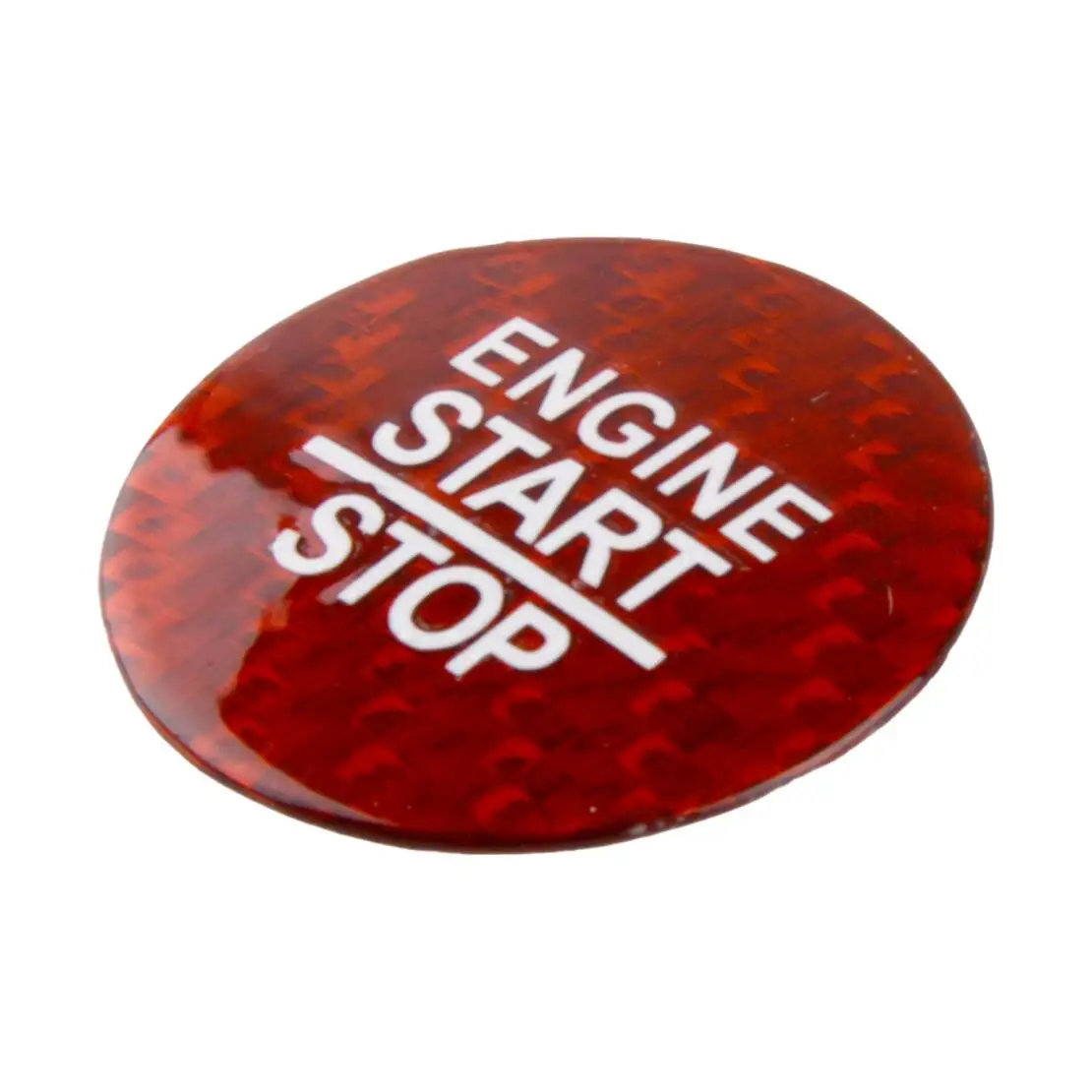 Engine Start Stop Push Button Cover Trim Sticker Red Carbon Fiber Fit for Dodge Charger Durango Chrysler 300s 2016-2020 2021