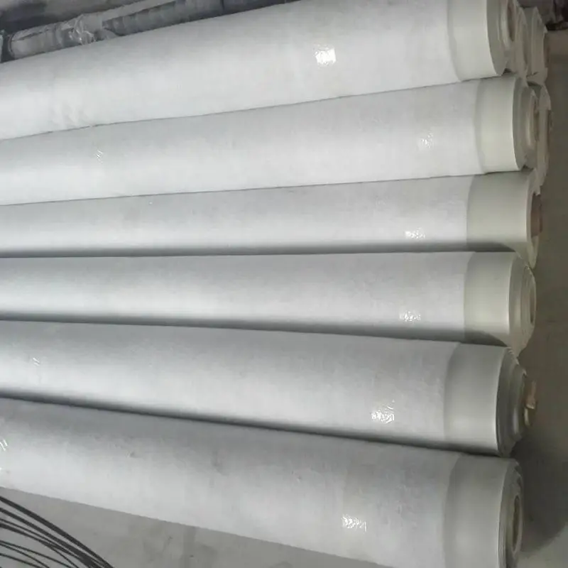 UV Resistant 2mm TPO Roofing Waterproofing Membrane with Back Fabric Geotextile-10x10cm Sample Link