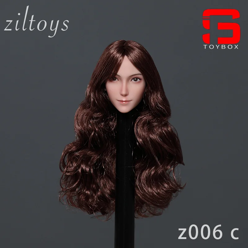 Ziltoys Z006 1/6 Scale Beauty Head Sculpt Carving Model Fit 12" Female Soldier Action Figure Body Dolls