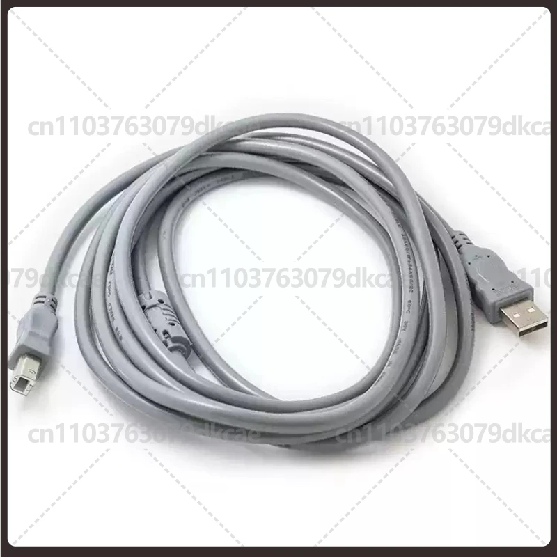 2pcs For Grey USB Printer Cable Square Port High Purity Oxygen Free Copper 1.5M 3M 5M 10M Anti-interference Printer Data Cord