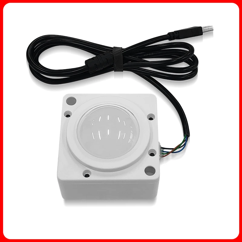 كرة التتبع المستديرة مقاس 2 بوصة، واجهة USB للماوس التي ينبعث منها ضوء LED تدعم توصيل نظام Windows Linux Android ولوحة مفاتيح عصا التحكم #4