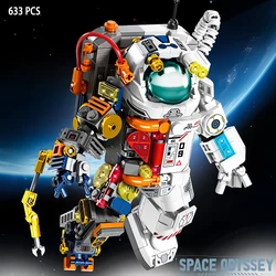 New spacewalk astronaut building blocks assembled toy boy intelligence children's birthday gift aerospace man model