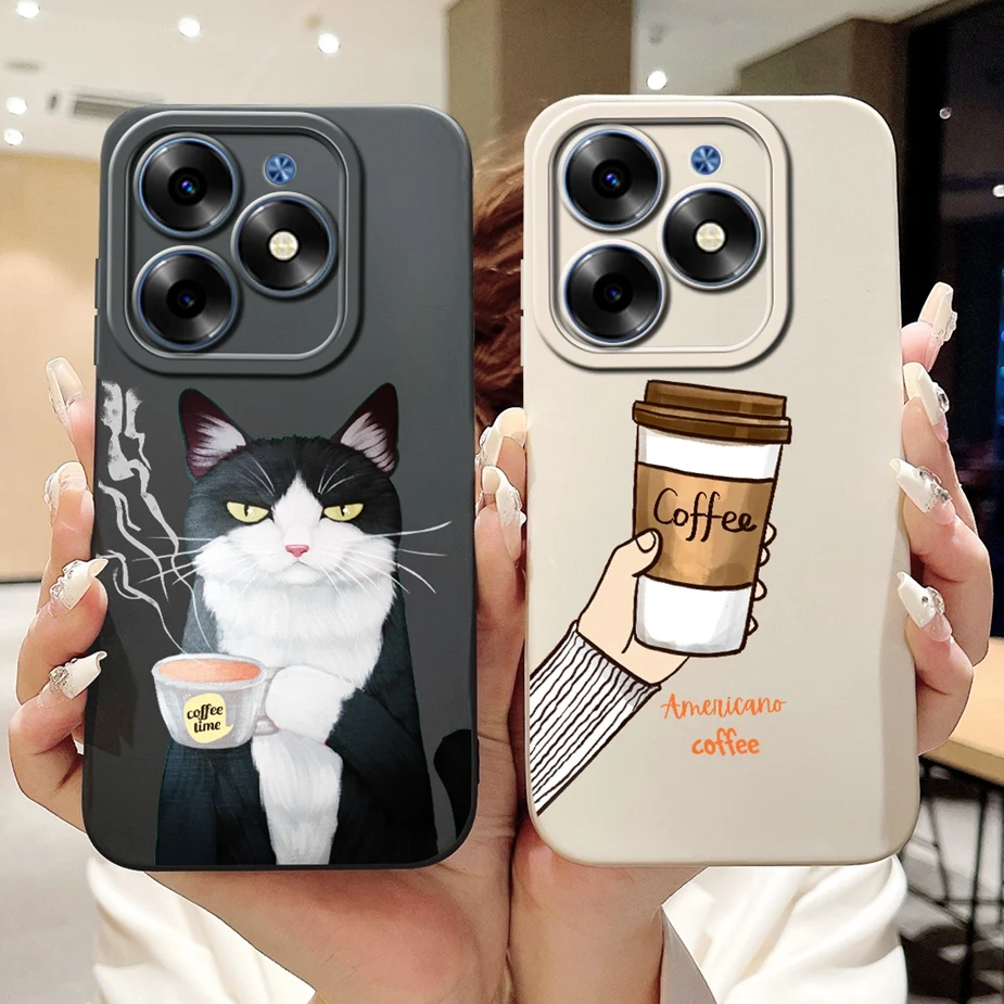 حافظة سيليكون لينة لـ infinix hot 40i x6528 ، الموضة ، المطلية ، الكرتون ، لـ infinix hot 40 pro ، hot40 ، hot40i