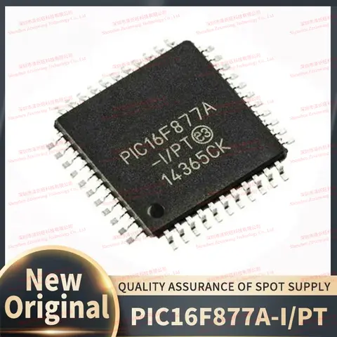 (5-10Pcs/Lot) 100% New Original PIC16F877A-I/PT PIC16F877A  QFP44 SMD Chipset