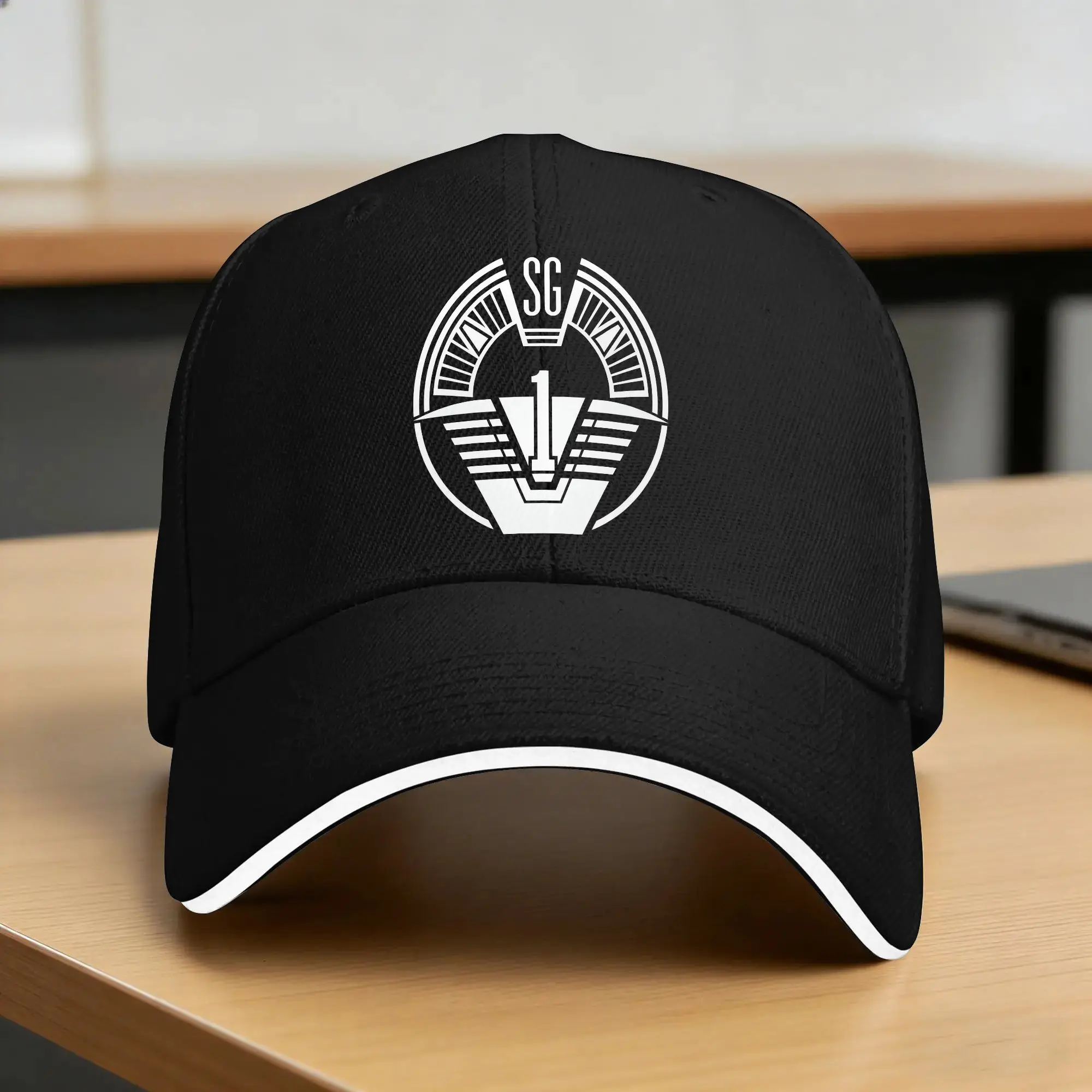 Stargate SG-1 Logo Sun Baseball Cap Summer Female Male  Custom Logo Hip Hop Hats Stylish Hiking Fishing Baseball Caps