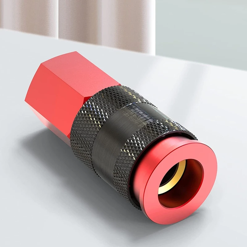 Hot 1/4In X 25Ft Air Hose With Bend Restrictors Compressor Hose With 1/4In Industrial Universal Quick Coupler & I/M-Plug Kit