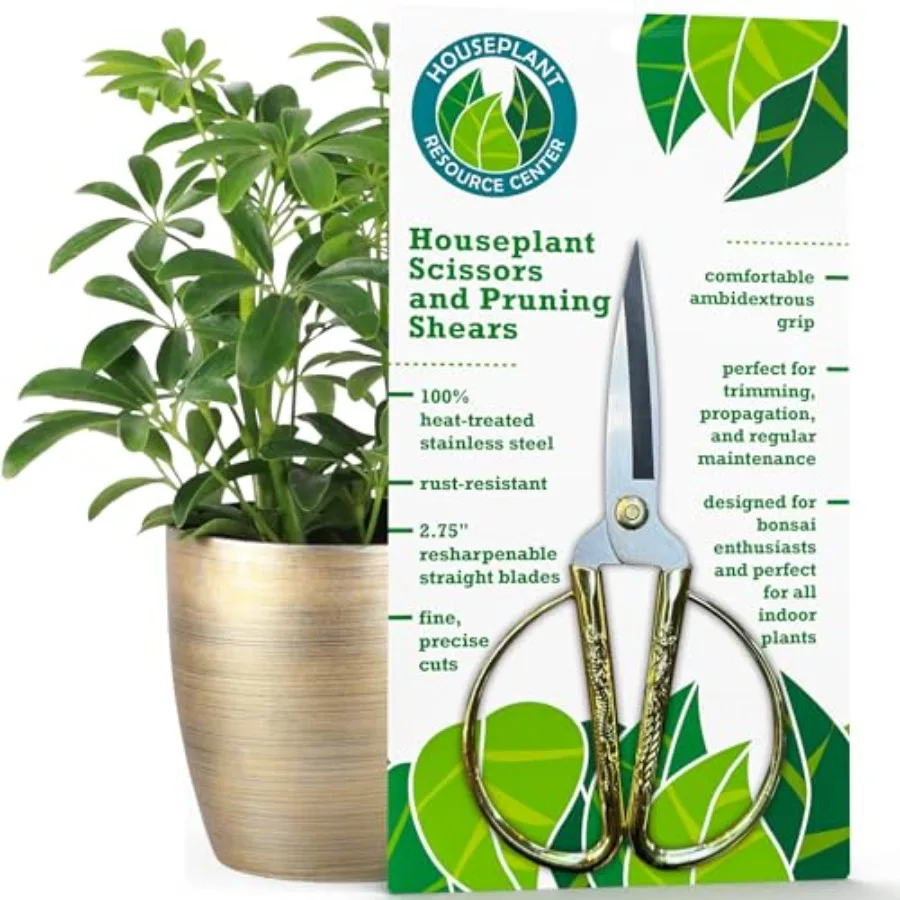 

Premium Houseplant Scissors Stainl Steel, Ultra-Precise Garden Clippers for Propagation and Trimming Rust-Resistant, Easy Clean