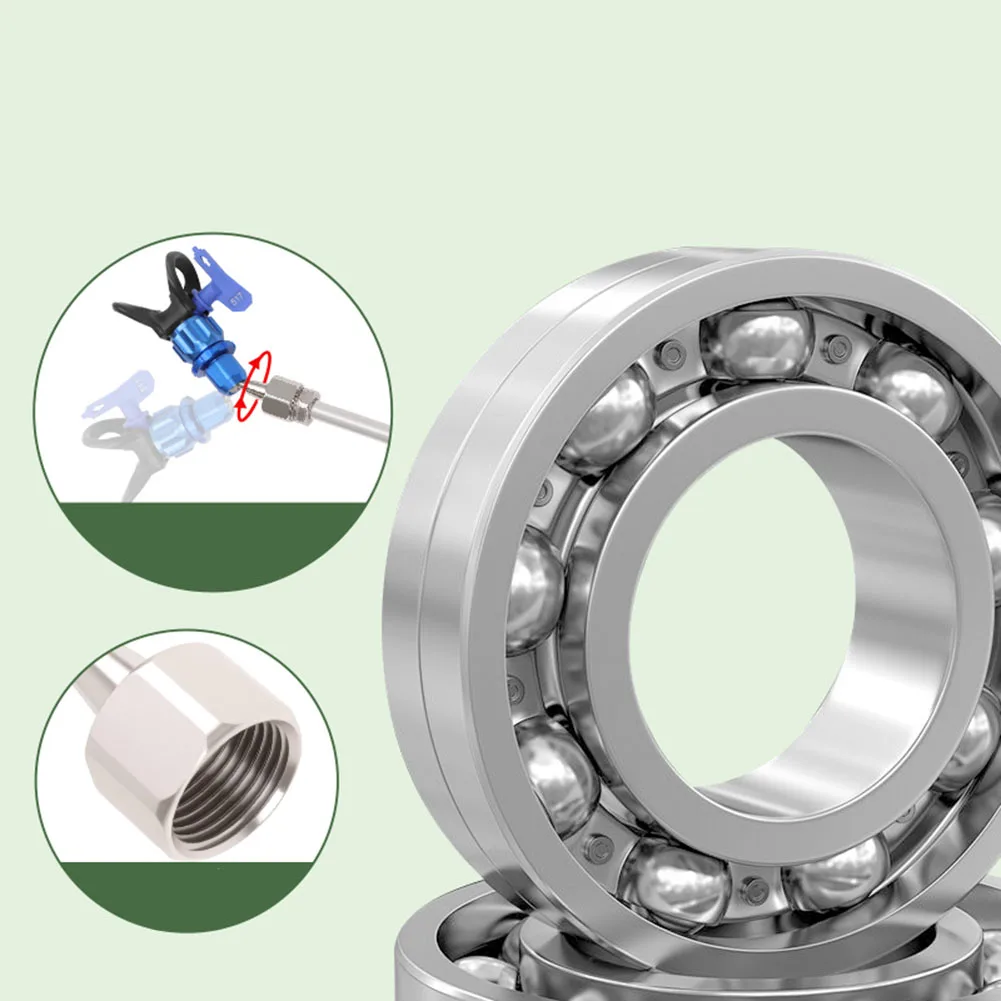 1 個エアレススプレー機アクセサリー 360 °   エアレススプレー工作機械部品用回転漏れのないアルミニウムステンレス