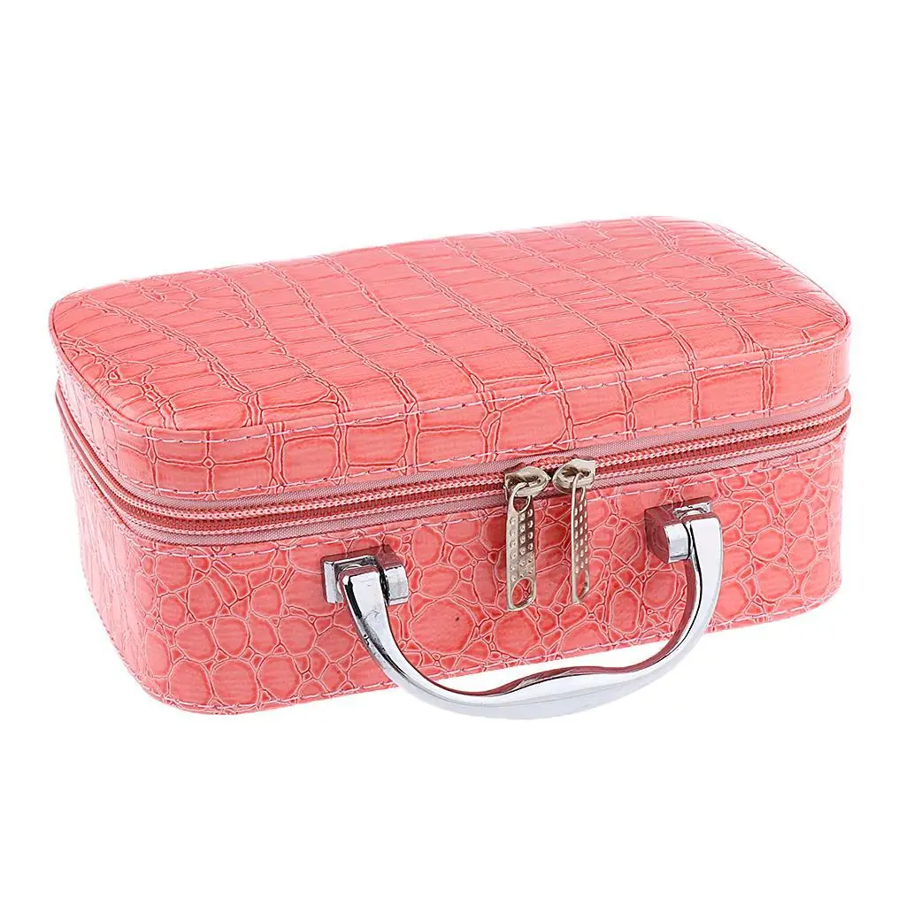 PU Travel Cosmetic Bag Makeup Case Toiletry Organizer Storage Pouch Box Red image 6