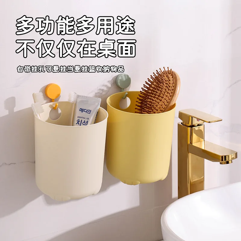 Household desktop trash can living room tea table multifunctional bathroom bathroom uncovered office Large capacity trash basket