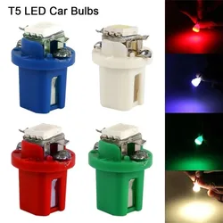 10pcs T5 B8.5d LED Car Interior Lights Instrument Panels Bulbs Low Power 5050 SMD Automobile Dashboard Switch Lamp 12V Luces