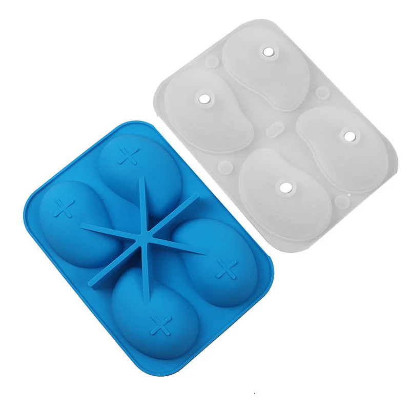 3D Mango Fruit Shape Silicone Mold Chocolate Mousse Cake Moulds Baking Tray French Dessert Cake Fudge Decorating Tools