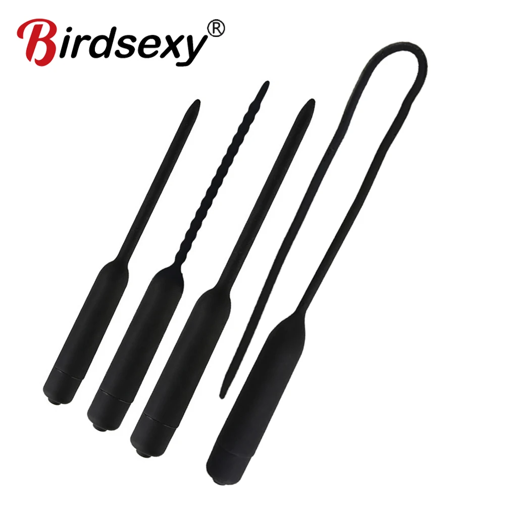 10 Frequency Urethral Vibrator Catheter Penis Plug Sex Toy for Men Vibrating Urethral Plug Penis Insertion Urethra Sound Dilator