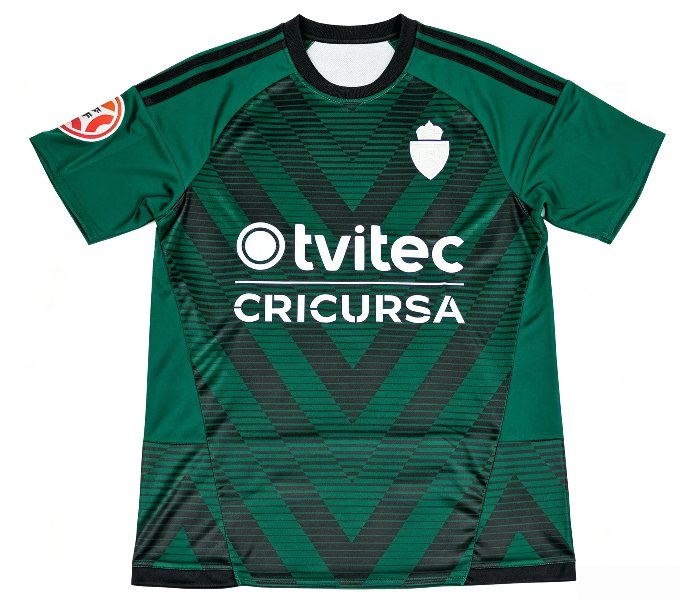Neue Saison Ponferradina 3D-Gedrucktes Fußballtrikot für Herren, Atmungsaktives Schnelltrocknendes Kurzarm-T-Shirt, Familien-Partnerlook – Detail 5
