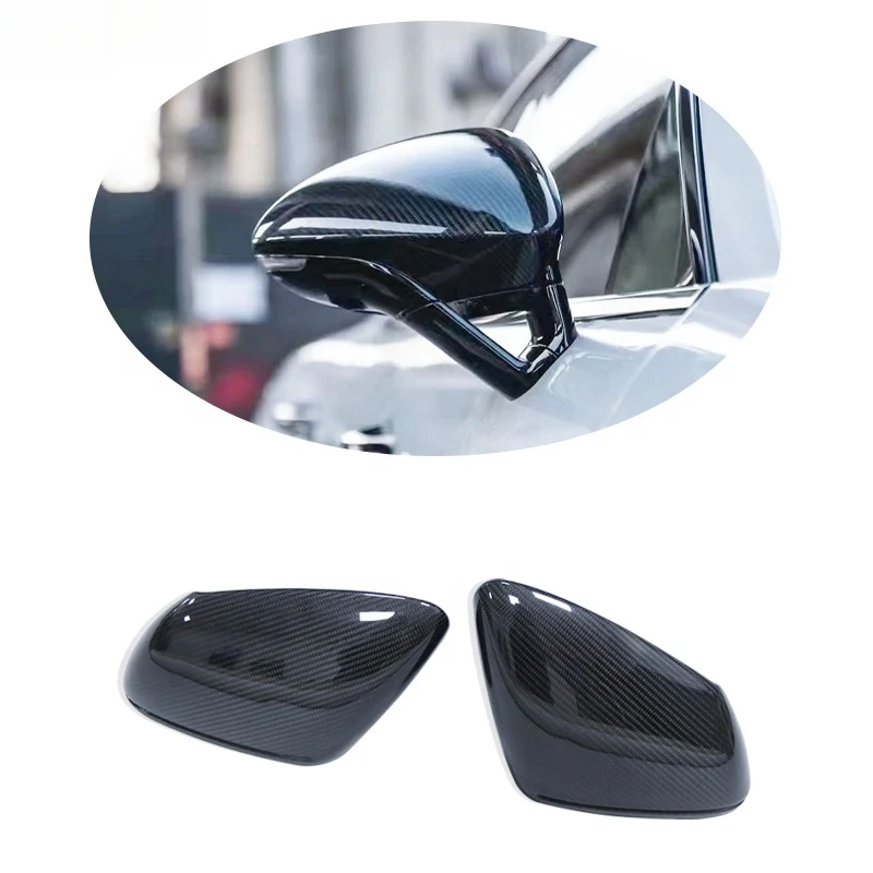 

High Quality Panamera Dry Carbon Fiber Rearview Mirror Caps Cover Replacement OEM Style for 971 2017-2021